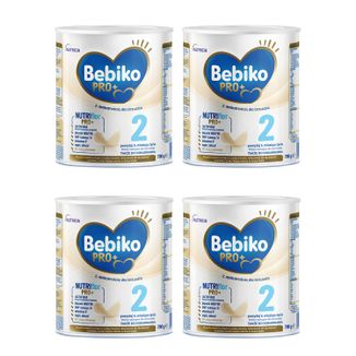 Zestaw Bebiko Pro+ 2 Nutriflor Pro+, mleko następne, powyżej 6 miesiąca, 4 x 700 g - zdjęcie produktu