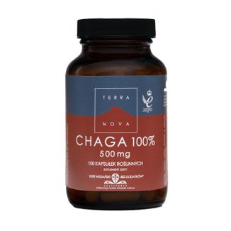 TerraNova Chaga 100% 500 mg, 100 kapsułek roślinnych - zdjęcie produktu