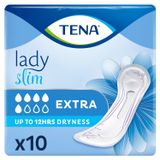 Tena Lady Slim, podpaski specjalistyczne, Extra, 10 sztuk - miniaturka zdjęcia produktu