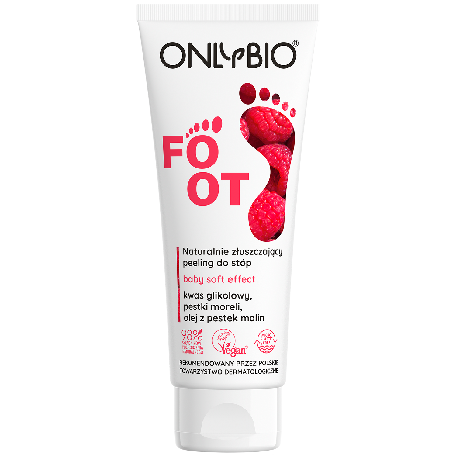 Onlybio OnlyBio Foot, naturalnie złuszczający peeling do stóp, baby soft effect, 75 ml — Inhaltsstoffe und Bewertung