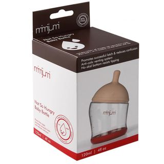 Mimijumi Not So Hungry, butelka antykolkowa ze smoczkiem o wolnym przepływie, 0-12 miesięcy, 120 ml - zdjęcie produktu
