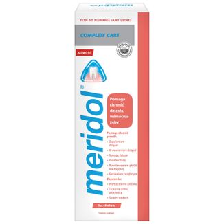 Meridol Complete Care, płyn do płukania jamy ustnej, bez alkoholu, 400 ml - zdjęcie produktu