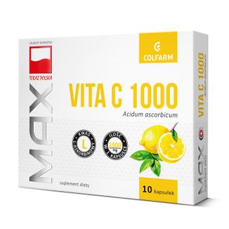 Max Vita C 1000 Plus, 30 kapsułek KRÓTKA DATA - zdjęcie produktu