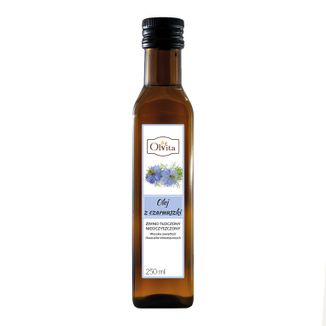 OlVita Olej z czarnuszki, zimnotłoczony, nieoczyszczony, 250 ml - zdjęcie produktu