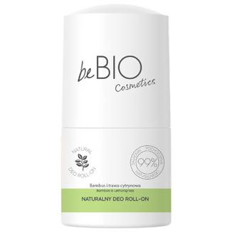 beBIO Ewa Chodakowska, naturalny dezodorant roll-on, bambus i trawa cytrynowa, 50 ml - zdjęcie produktu