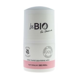 beBIO Cosmetics, naturalny dezodorant roll-on, chia i kwiat japońskiej wiśni, 50 ml - zdjęcie produktu