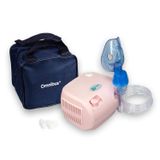 Omnibus BR-CN116, inhalator kompresorowy, pudrowy róż + torba - miniaturka zdjęcia produktu