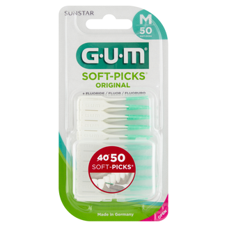 Sunstar Gum Soft-Picks Original, szczoteczki do przestrzeni międzyzębowych, średnie, 50 sztuk - zdjęcie produktu