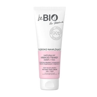 beBIO Cosmetics, naturalny krem do twarzy nawilżający, na dzień i noc, 75 ml beBIO Cosmetics, naturalny krem do twarzy nawilżający, na dzień i noc, 75 ml - zdjęcie produktu