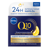Nivea Q10, przeciwzmarszczkowy krem na noc, skóra bardzo sucha i menopauzalna, 50 ml - miniaturka zdjęcia produktu