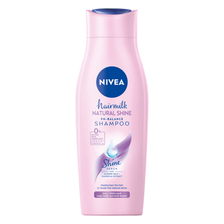 Nivea Hairmilk Natural Shine, nawilżający szampon do włosów zniszczonych, 400 ml - zdjęcie produktu