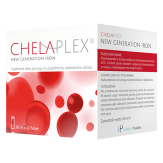 Chelaplex, płyn, 10 ml x 20 fiolek USZKODZONE OPAKOWANIE - zdjęcie produktu