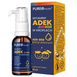 Pureo Health Witaminy ADEK Junior, krople, 30 ml USZKODZONE OPAKOWANIE - miniaturka zdjęcia produktu