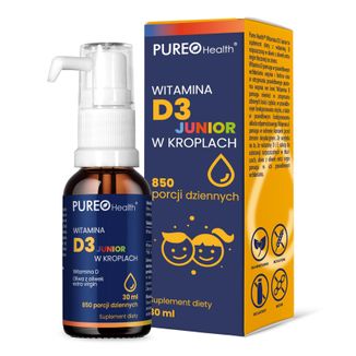 Pureo Health Witamina D3 4000IU, krople, 30 ml - zdjęcie produktu