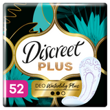 Discreet Plus Deo, oddychające wkładki higieniczne, Waterlily, 52 sztuki - miniaturka zdjęcia produktu