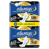Always Ultra Secure Night, podpaski ze skrzydełkami, rozmiar 5, Extra, 10 sztuk - miniaturka zdjęcia produktu