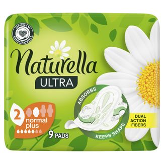 Naturella Ultra, podpaski ze skrzydełkami, Normal Plus, 9 sztuk - zdjęcie produktu