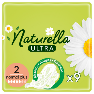 Naturella Ultra, podpaski ze skrzydełkami, Normal Plus, 9 sztuk - zdjęcie produktu