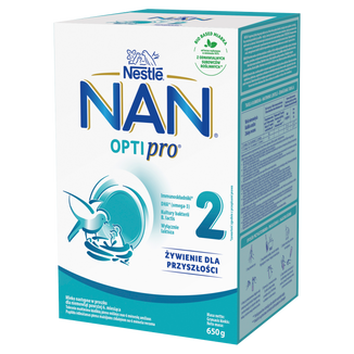 Nestle NAN Optipro 2, mleko następne dla niemowląt powyżej 6 miesiąca, 650 g - zdjęcie produktu