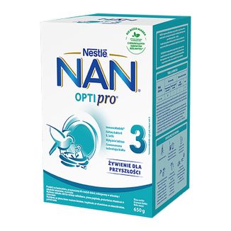 Nestle NAN Optipro 3, mleko modyfikowane Junior dla dzieci po 1 roku, 650 g - zdjęcie produktu