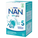 Nestle NAN Optipro 5, mleko modyfikowane Junior dla dzieci po 2,5 roku, 650 g USZKODZONE OPAKOWANIE - miniaturka zdjęcia produktu