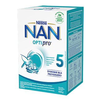 Nestle NAN Optipro 5, mleko modyfikowane Junior dla dzieci po 2,5 roku, 650 g - zdjęcie produktu