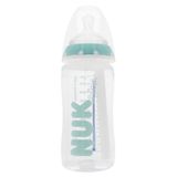 NUK Anti-Collic Professional, butelka antykolkowa z szeroką szyjką i wskaźnikiem temperatury, ze smoczkiem silikonowym, rozmiar M, 0-6 miesięcy, 741148I, 300 ml - miniaturka zdjęcia produktu