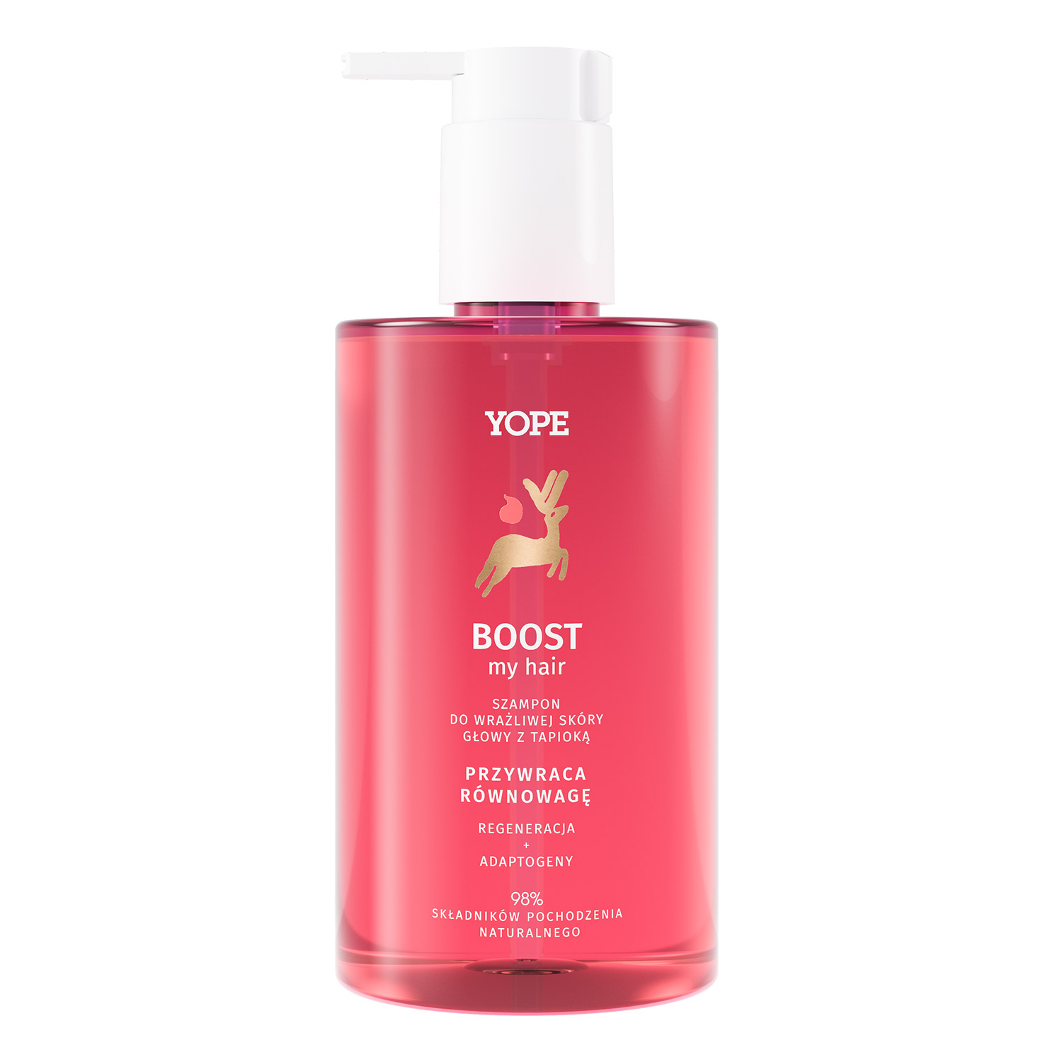 Nieznana Yope Boost My Hair, szampon do wrażliwej skóry głowy z tapioką, 300 ml