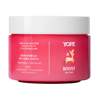 Yope Boost My Hair, maska do włosów zniszczonych z bioceramidami, 250 ml - zdjęcie produktu