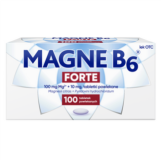 Magne B6 Forte 100 mg + 10 mg, 100 tabletek powlekanych - zdjęcie produktu