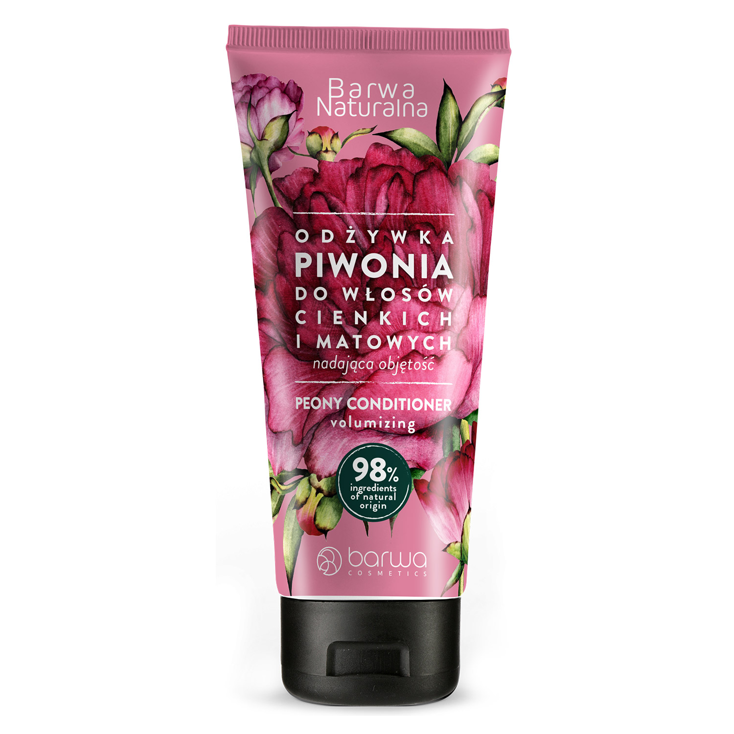 Nieznana Barwa Naturalna, odżywka z piwonią do włosów cienkich i matowych, nadająca objętość, 200 ml