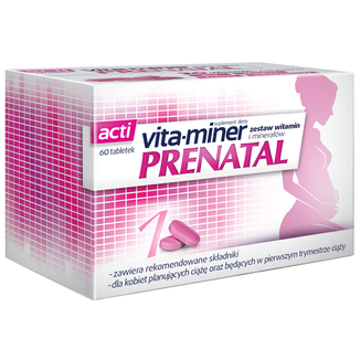 Acti Vita-miner Prenatal, 60 tabletek - zdjęcie produktu