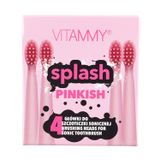 Vitammy Splash, końcówki do szczoteczki sonicznej dla dzieci, pinkish, od 8 lat, 4 sztuki - miniaturka zdjęcia produktu