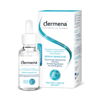 Dermena Sensitive, serum stymulujące odrastanie włosów, do wrażliwej skóry głowy, 50 ml - zdjęcie produktu
