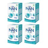Zestaw Nestle NAN Optipro 4, mleko modyfikowane Junior dla dzieci po 2 roku, 4 x 650 g - miniaturka zdjęcia produktu