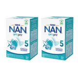 Zestaw Nestle NAN Optipro 5, mleko modyfikowane Junior dla dzieci po 2,5 roku, 2 x 650 g - miniaturka zdjęcia produktu