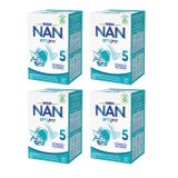 Zestaw Nestle NAN Optipro 5, mleko modyfikowane Junior dla dzieci po 2,5 roku, 4 x 650 g - miniaturka zdjęcia produktu