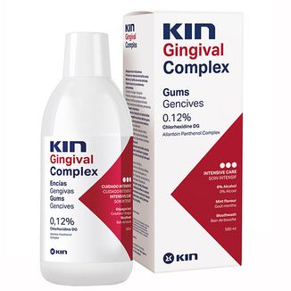 KIN Gingival Complex, płyn do płukania jamy ustnej z chlorheksydyną, 500 ml USZKODZONE OPAKOWANIE - zdjęcie produktu