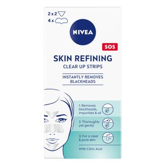 Nivea Skin Refining, oczyszczające plastry przeciw zaskórnikom, 8 sztuk - zdjęcie produktu