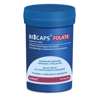 Formeds Bicaps Folate, kwas foliowy, 60 kapsułek - zdjęcie produktu
