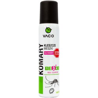 Vaco, spray na komary, kleszcze i meszki, IR3535 10%, 100 ml Vaco, spray na komary, kleszcze i meszki, IR3535 10%, 100 ml - zdjęcie produktu