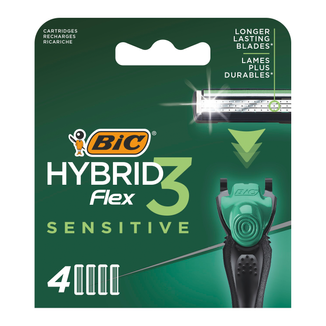 BIC Flex 3 Hybrid Sensitive, wkłady wymienne, 4 sztuki - zdjęcie produktu