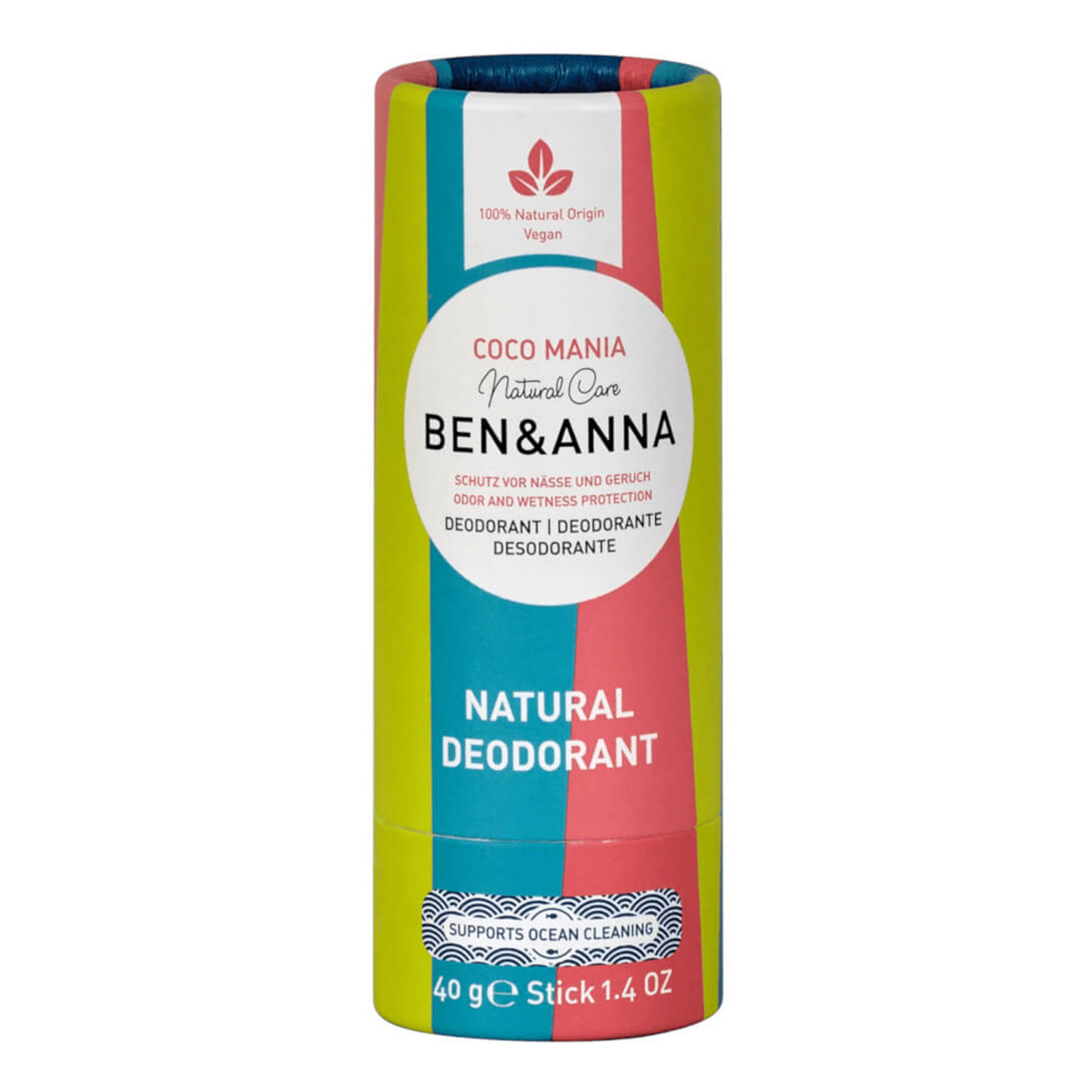 Nieznana Ben & Anna Natural Deodorant, naturalny dezodorant w sztyfcie, Coco Mania, 40 g