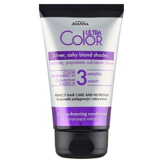 Joanna Ultra Color, 3 minutowa odżywka koloryzująca do włosów, srebrne, popielate odcienie blond, 100 g - zdjęcie produktu