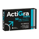 Actigra Forte 50 mg, 4 tabletki powlekane - miniaturka zdjęcia produktu