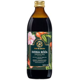 Herbal Monasterium Dzika róża, 100% sok z witaminą C, 500 ml - zdjęcie produktu
