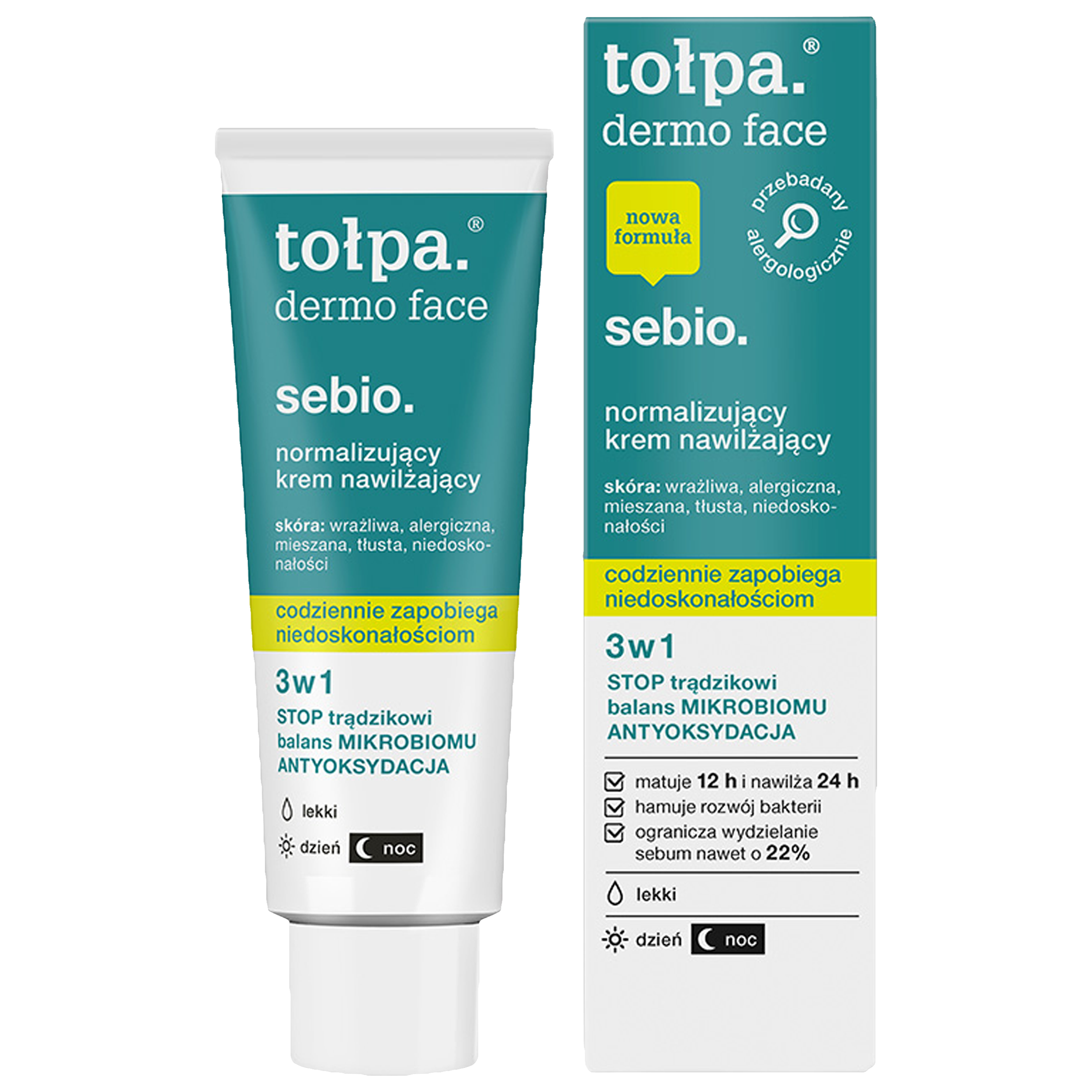 Tołpa Tołpa Dermo Face Sebio, normalizujący krem nawilżający do twarzy, 40 ml