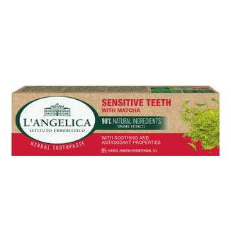 L'Angelica Wrażliwe Zęby, pasta do zębów z matchą, 75 ml - zdjęcie produktu