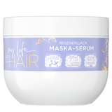 Eveline Cosmetics My Life My Hair, regenerująca maska-serum, włosy wysokoporowate, zniszczone, suche, matowe, łamliwe, 300 ml - miniaturka zdjęcia produktu