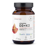 Aura Herbals Witamina D3 4000 IU + K2, 90 kapsułek - miniaturka zdjęcia produktu